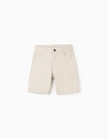 Twill Shorts for Boys 'Midi', Beige
