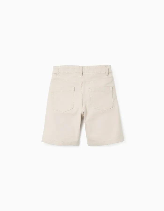 Twill Shorts for Boys 'Midi', Beige