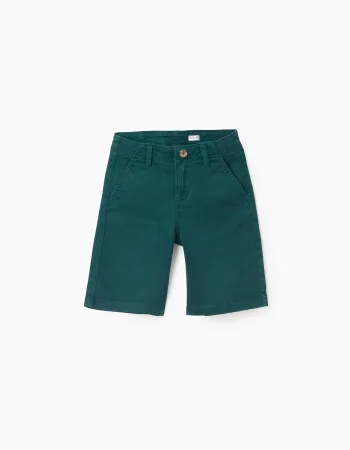 Chino Shorts for Boys 'Midi', Dark Green