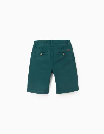Chino Shorts for Boys 'Midi', Dark Green