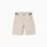 Twill chino shorts with striped tape for boys, light beige