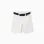 Twill midi shorts with belt for boys, white