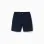 Midi chino shorts in poplin for boys, dark blue