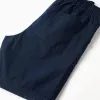 Midi chino shorts in poplin for boys, dark blue
