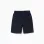 Dark blue terry shorts with drawstring and side pockets for boys