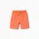 Cotton shorts with drawstring and side pockets for boys, orange