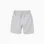 Fleece shorts with drawstring and side pockets for boys, light grey