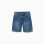 Midi denim shorts with five pockets for boys, blue