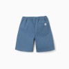 Long cotton shorts with drawstring Carolina Celas x Zippy for boys, blue