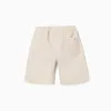Long cotton shorts with drawstring Carolina Celas x Zippy for boys, beige