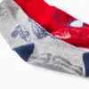 Pack 2 Pairs of Non-Slip Socks for Boys 'Spider-Man', Red/Grey