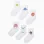 Pack of 6 Pairs of Socks for Children 'Emotions', White