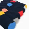 Pack of 7 Pairs of Socks with Colourful Details for Boys, Blue