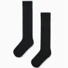 Pack of 2 Ribbed High Socks for Boys, Dark Blue