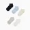 Pack 5 pairs of ribbed ankle socks for boys, multicolour