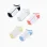 5 pairs of ankle socks with contrasting details for children, multicolour
