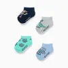 Pack of 4 pairs of ankle socks Toy Story for baby boys, multicolour