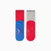 Pack of 2 Non-Slip Terry Socks with Spider-Man for Boys, Blue/Red/Grey