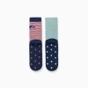 2 non-slip socks with terry lining and car motif for boys, multicolour
