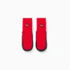 Slipper-socks with non-slip sole and Spider-Man for babies and boys, red