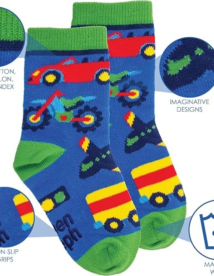 Stephen Joseph Transportation Socks