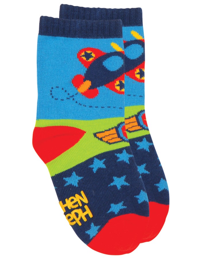 Stephen Joseph Toddler Socks - Airplane