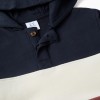 Hooded fleece sweatshirt with colour block for boys, multicolour