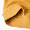 Brushed hooded sweatshirt with print for boys, yellow