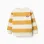 Striped brushed sweatshirt with print for boys, white/yellow