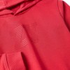 Hooded sweatshirt with ZY embossed print for boys, red