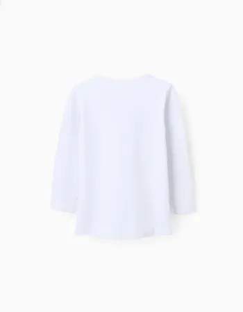 Pack of 3 Extra Warm Long Sleeve Vests for Boys, White