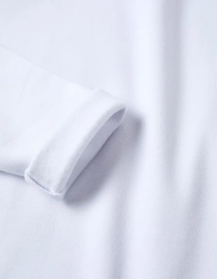 Pack of 3 Extra Warm Long Sleeve Vests for Boys, White