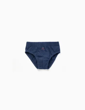Pack of 7 Cotton Briefs 'Days of the Week' for Boys, Blue/Grey