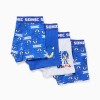 Pack of 4 boxer shorts with Sonic prints for boys, blue/light grey