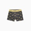 Pack of 4 cotton boxer shorts Batman and Superman for boys, blue/grey