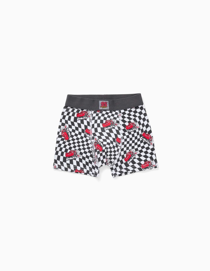 Pack of 4 boxer shorts Lightning McQueen for boys, white/grey/red