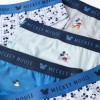 Pack of 5 cotton briefs with Mickey prints for boys, blue/white/grey