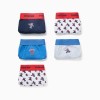 Pack 5 cotton briefs with Spider-Man prints for boys, blue/white/grey
