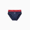 Pack 5 cotton briefs with Spider-Man prints for boys, blue/white/grey