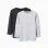 Pack of 2 Long Sleeve Cotton T-shirts for Kids, Grey/Black