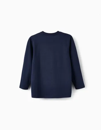 Pack of 2 Long Sleeve T-Shirts for Boys, Dark Blue