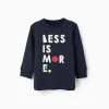 Long Sleeve Cotton T-shirt for Boys 'Dot', Dark Blue