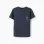Cotton T-shirt with 'Hotel Staff' Print for Boys, Dark Blue