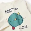 Long Sleeve T-Shirt for Boys 'The Abstract Series', Beige
