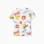 Cotton T-shirt with Print for Boys 'Pikachu', White