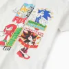 Cotton T-shirt for Boys 'Sonic, Knuckles, Shadow, Tails', White