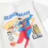 Cotton T-shirt for Boys 'Superman', White