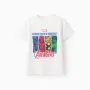 Cotton T-shirt with Print for Boys 'Avengers', White