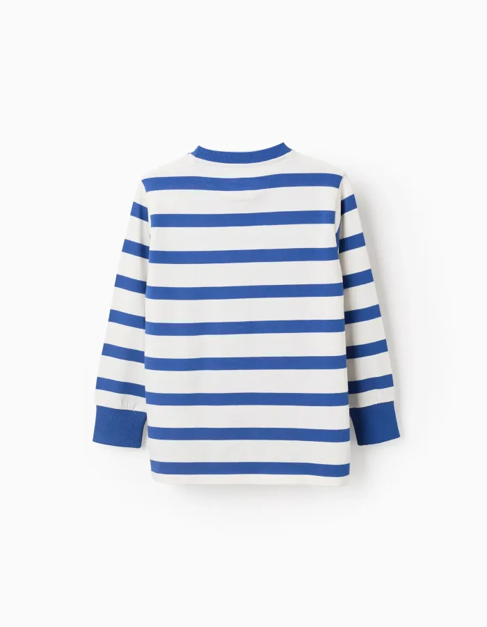 Long Sleeve T-shirt for Boys 'Spider-Man', White/Blue