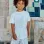 Cotton T-shirt with Everything print for boys, white